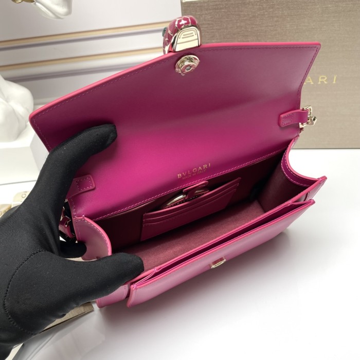  Handbags Bvlgari 292104 size:22*15*4.5 cm