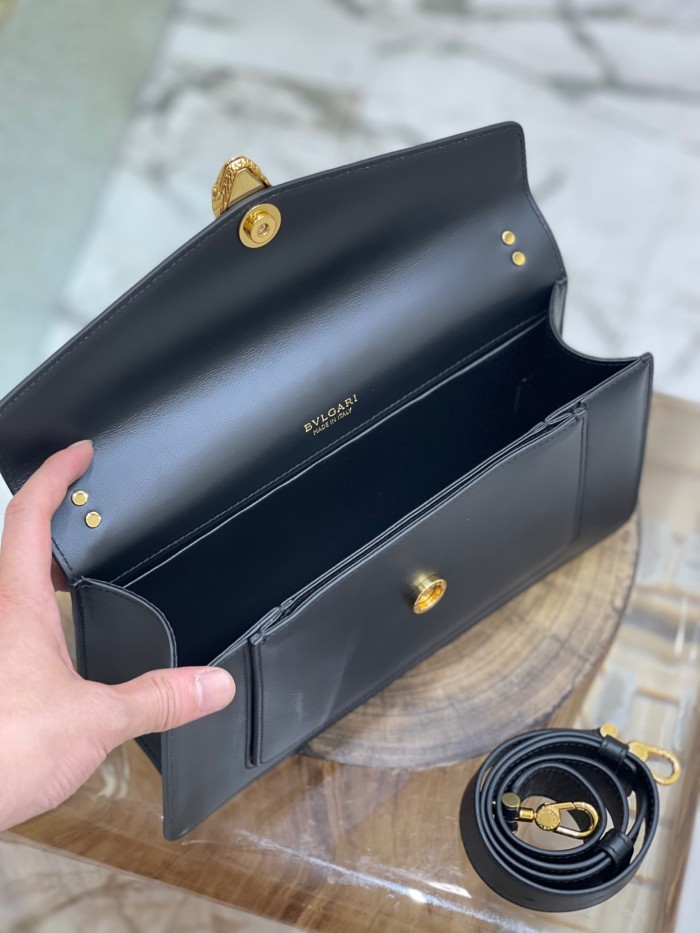  Handbags Bvlgari 293208 size:27.5*18*6.5 cm