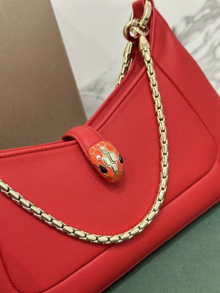  Handbags Bvlgari 293208 size:27.5*18*6.5 cm