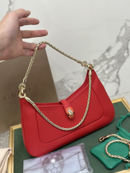  Handbags Bvlgari 293208 size:27.5*18*6.5 cm