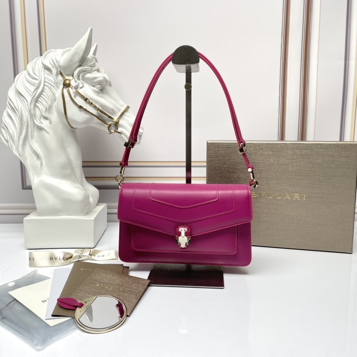  Handbags Bvlgari 292104 size:22*15*4.5 cm