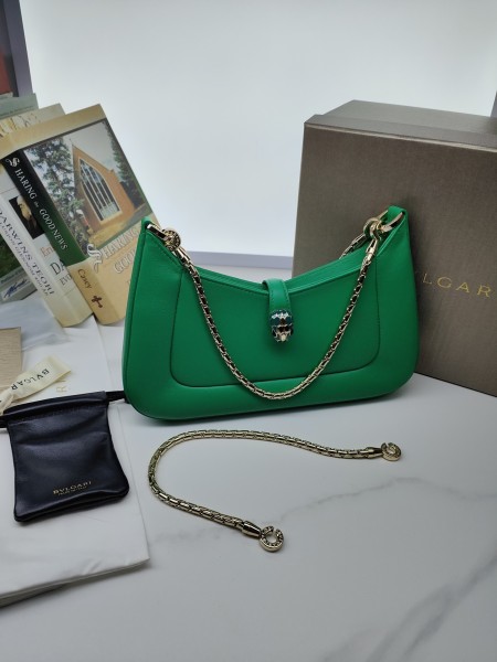  Handbags Bvlgari 293208 size:27.5*18*3.5 cm