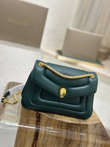  Handbags Bvlgari 292123 size:22.5*15*7 cm