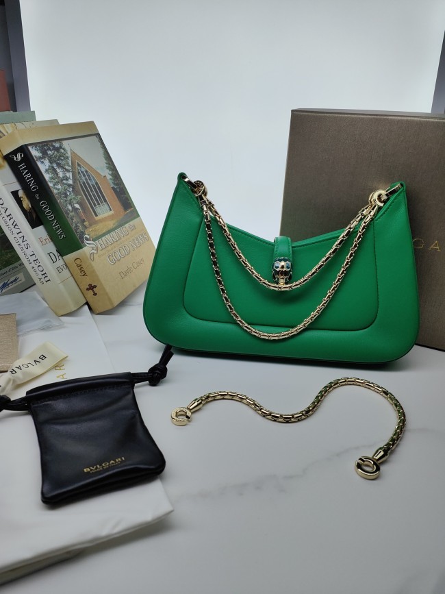  Handbags Bvlgari 293208 size:27.5*18*3.5 cm