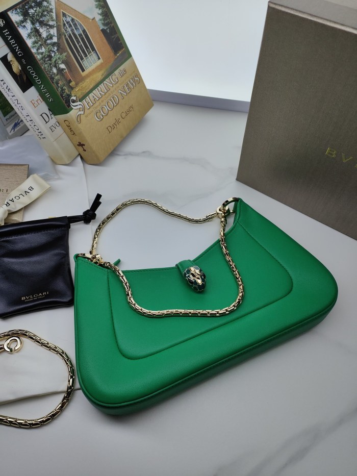 Handbags Bvlgari 293208 size:27.5*18*3.5 cm