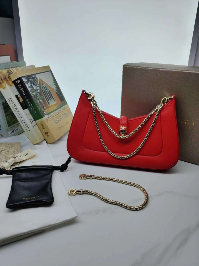  Handbags Bvlgari 293208 size:27.5*18*3.5 cm