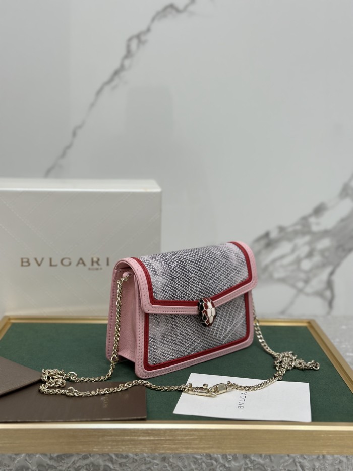  Handbags Bvlgari 288104 size:17*11*5 cm
