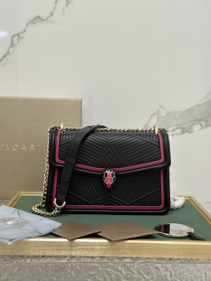  Handbags Bvlgari 288656 size:24*16*6.5 cm