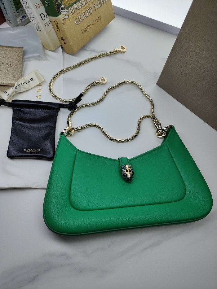  Handbags Bvlgari 293208 size:27.5*18*3.5 cm