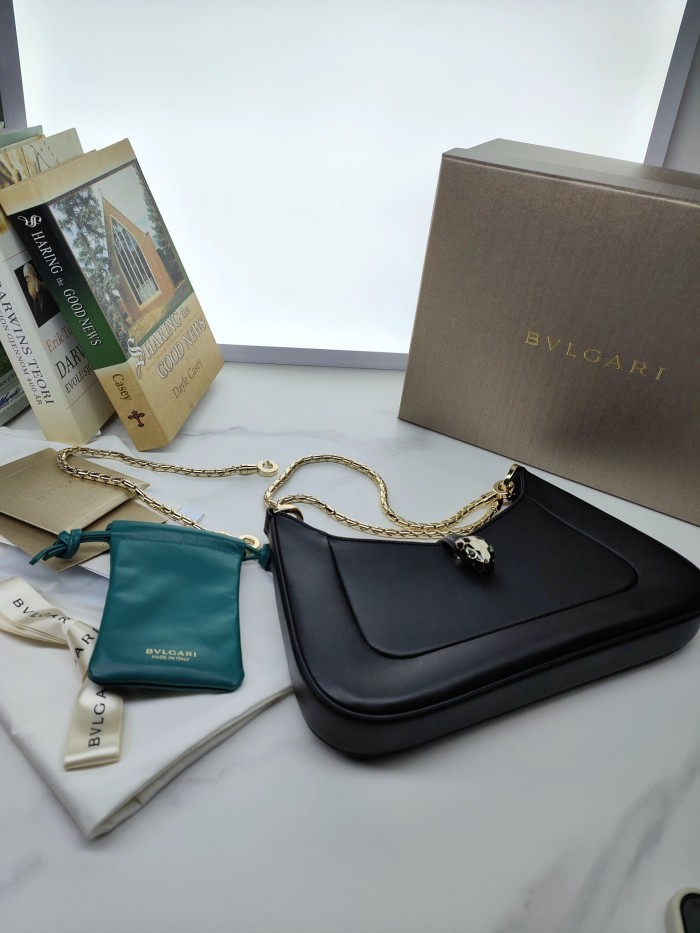  Handbags Bvlgari 293208 size:27.5*18*3.5 cm