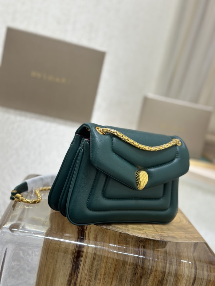  Handbags Bvlgari 292123 size:22.5*15*7 cm