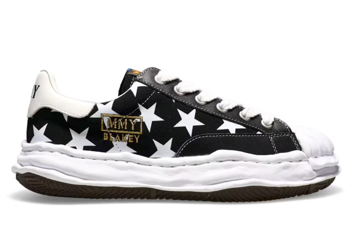 Maison Mihara Yasuhiro Blakey OG Sole Canvas Low Atmos Star Print Black