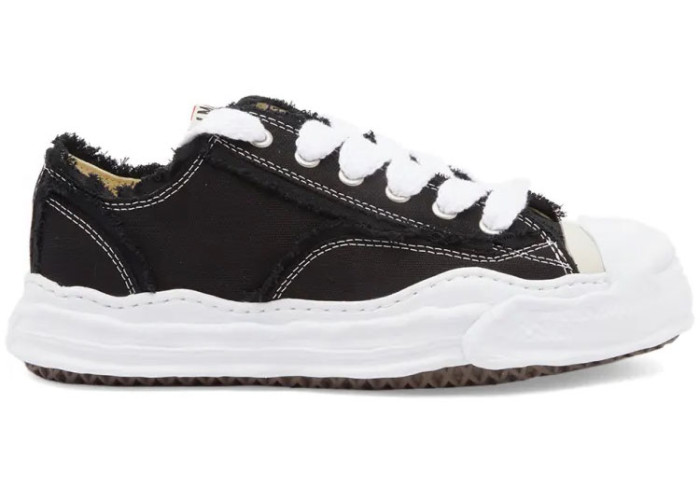 Maison Mihara Yasuhiro Hank OG Sole Canvas Low Frayed Black