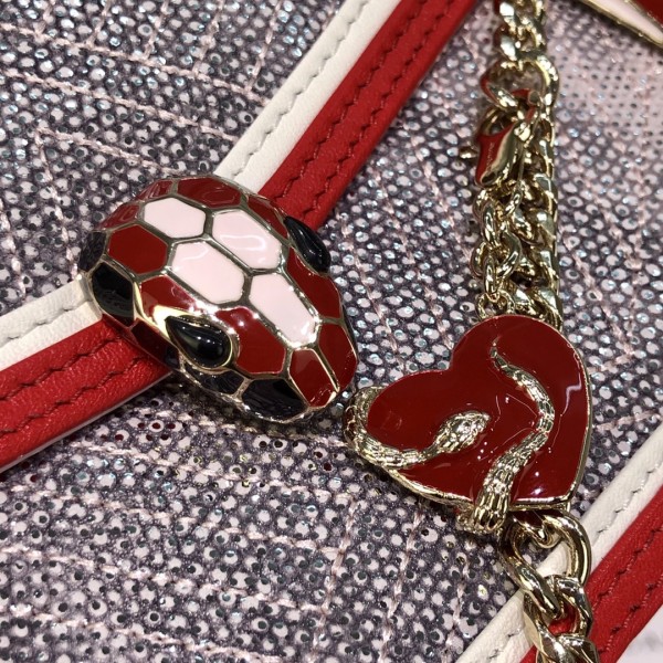  Handbags Bvlgari 288104 size:17.5*11*5 cm