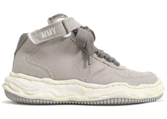 Maison Mihara Yasuhiro Wayne OG Sole Washed Canvas High Grey