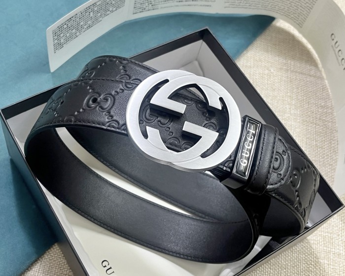  Streetwear Belt Gucci Signature size:3.8 Cm