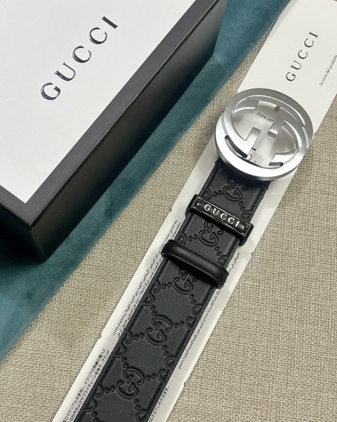  Streetwear Belt Gucci Signature size:3.8 Cm