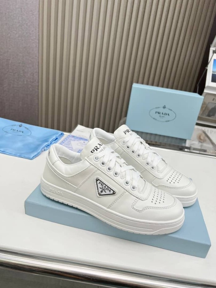 PRADA Downtown Leather Sneakers