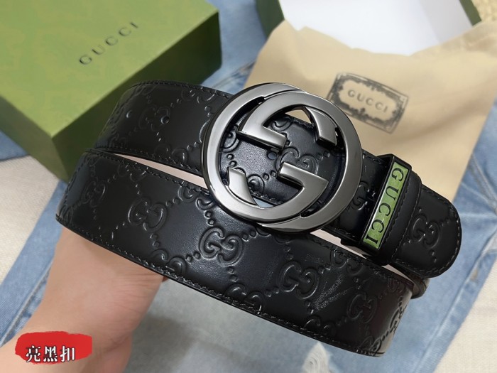  Streetwear Belt Gucci Signature size:3.8 Cm
