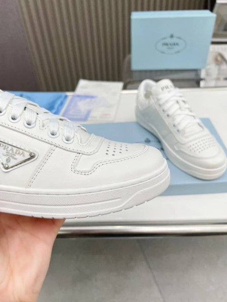 PRADA Downtown Leather Sneakers