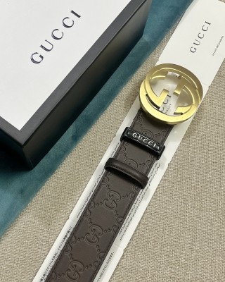 Streetwear Belt Gucci Signature size:3.8 Cm