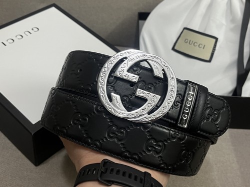  Streetwear Belt Gucci Signature size:3.8 Cm