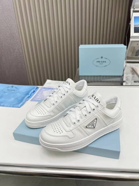 PRADA Downtown Leather Sneakers