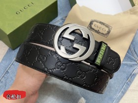  Streetwear Belt Gucci Signature size:3.8 Cm