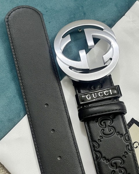  Streetwear Belt Gucci Signature size:3.8 Cm