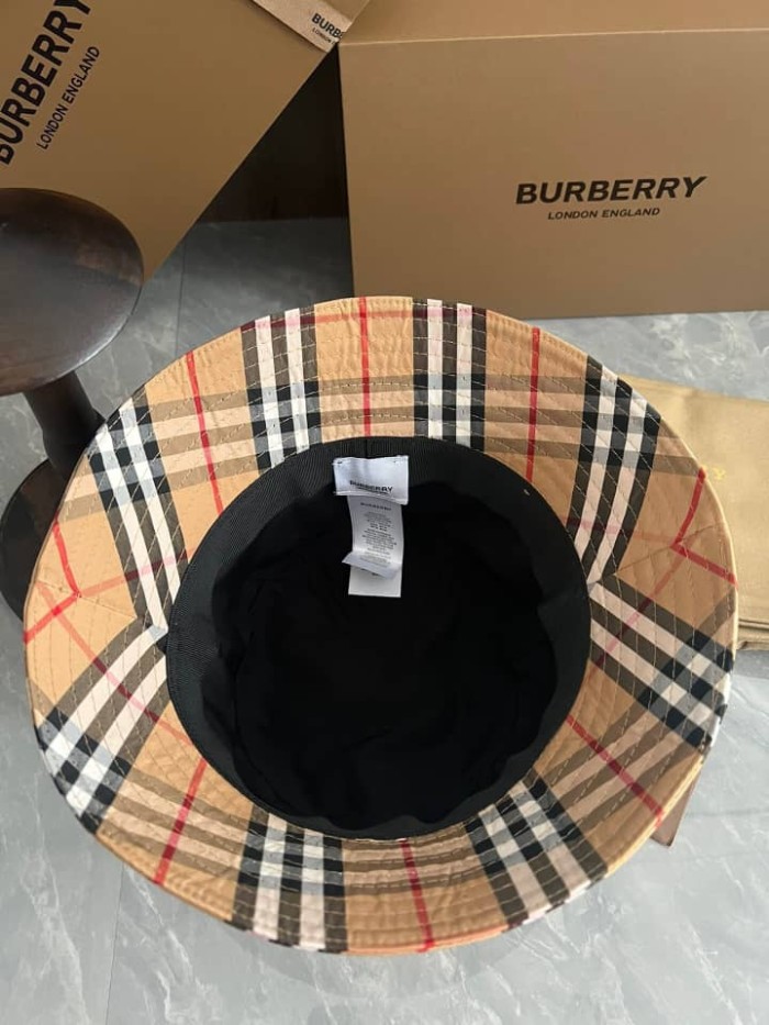 Burberry Vintage Check Bucket Hat Brown