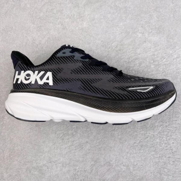 Hoka One One Clifton 9 Black White