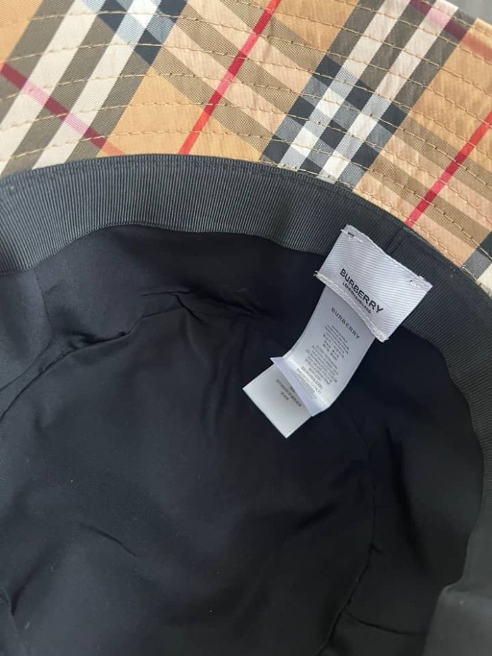 Burberry Vintage Check Bucket Hat Brown