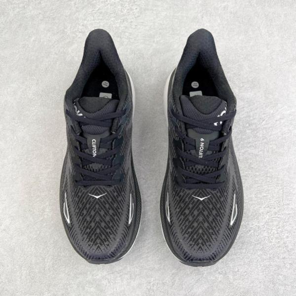 Hoka One One Clifton 9 Black White