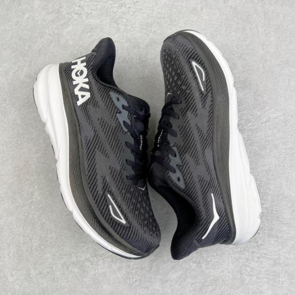 Hoka One One Clifton 9 Black White