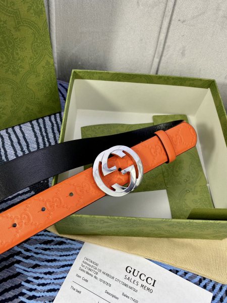 Streetwear  Belt Gucci Signature