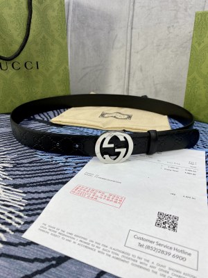 Streetwear  Belt Gucci Signature
