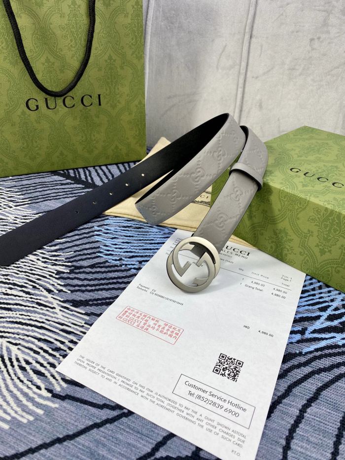 Streetwear  Belt Gucci Signature