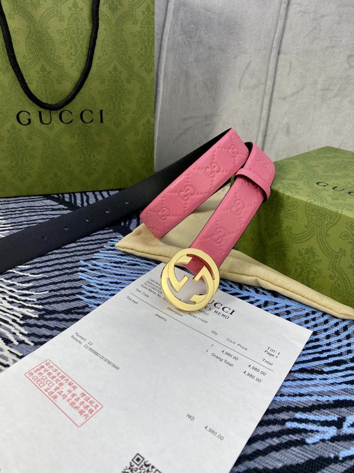 Streetwear  Belt Gucci Signature