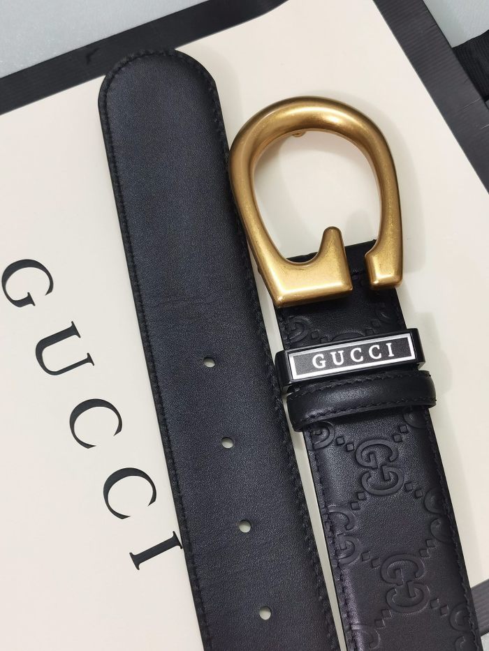 Streetwear  Belt Gucci Signature