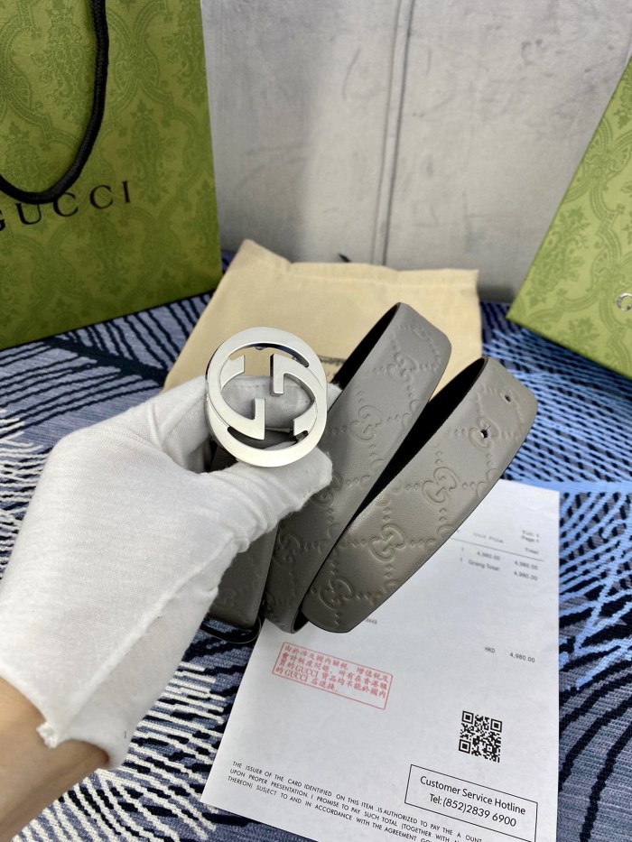 Streetwear  Belt Gucci Signature