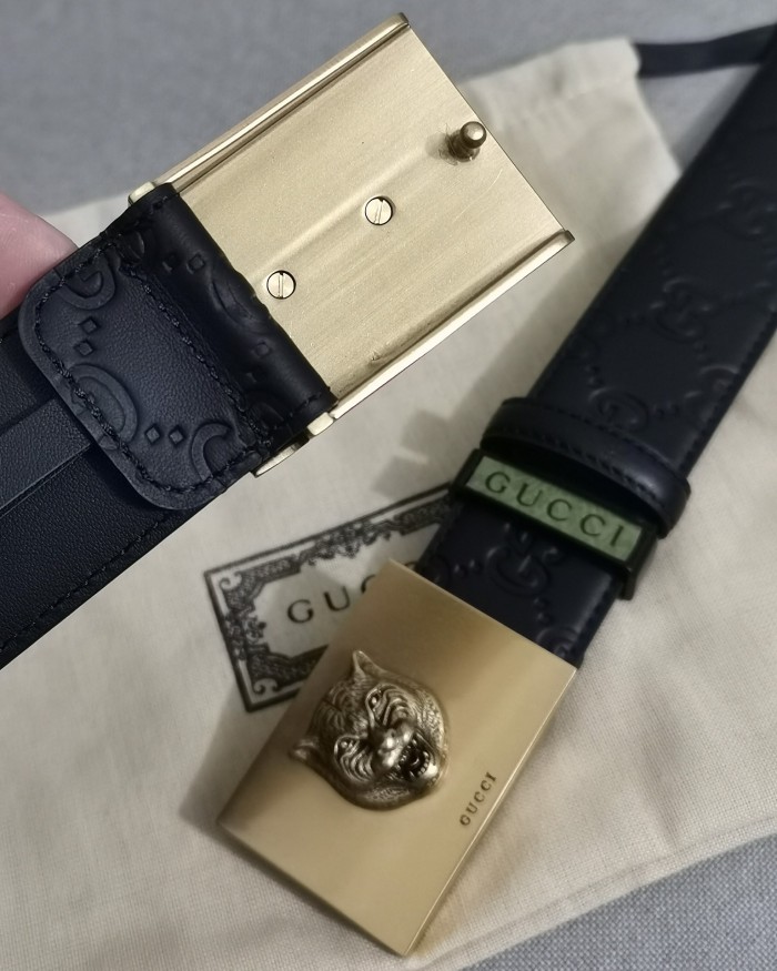 Streetwear  Belt Gucci Signature