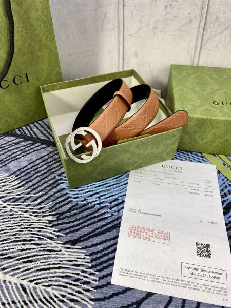 Streetwear  Belt Gucci Signature