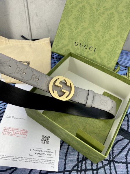 Streetwear  Belt Gucci Signature