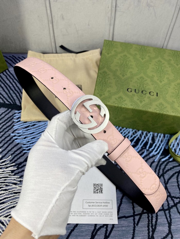 Streetwear  Belt Gucci Signature