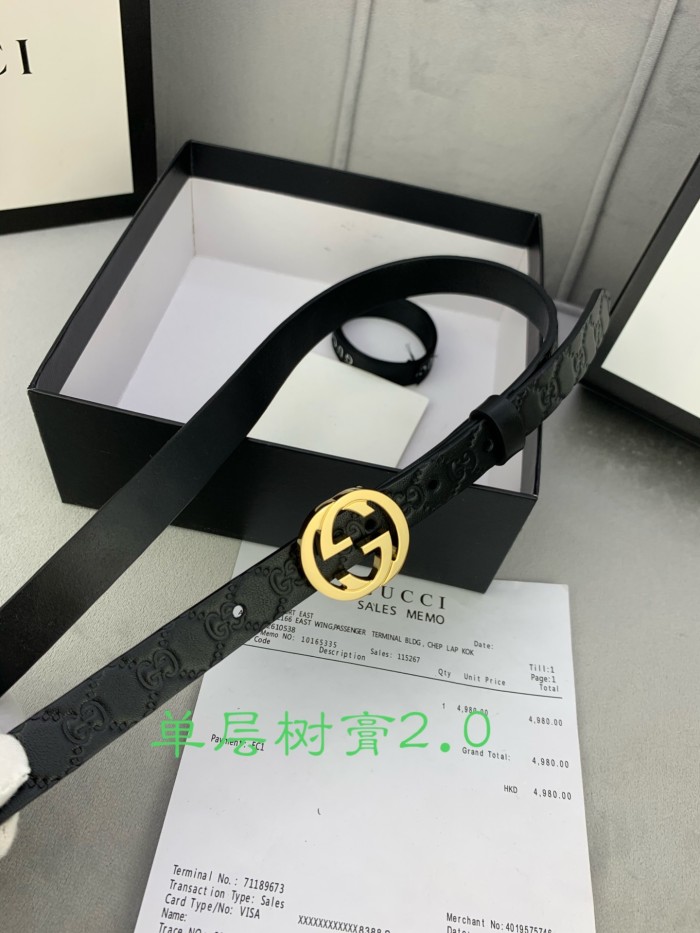 Streetwear  Belt Gucci 160291