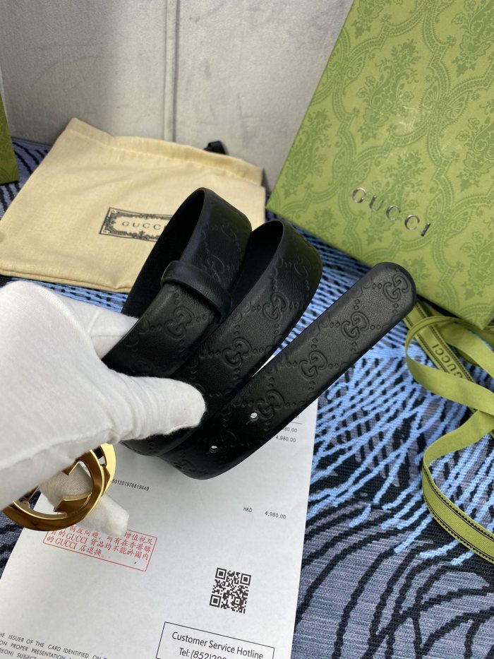 Streetwear  Belt Gucci Signature