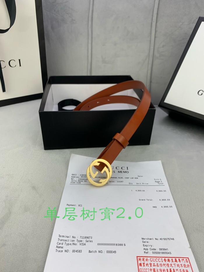 Streetwear  Belt Gucci 160296