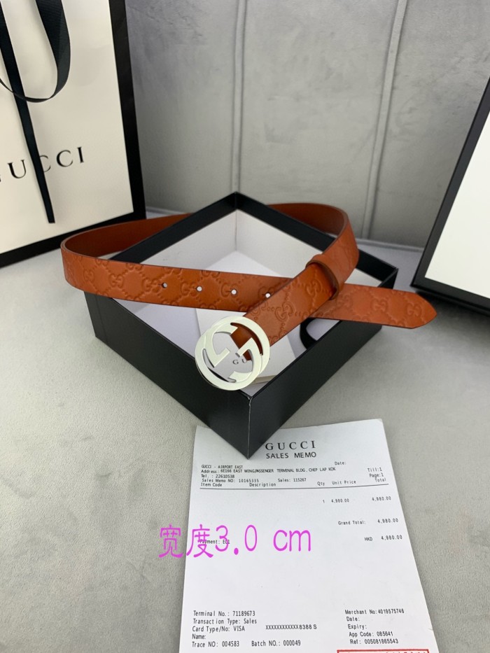 Streetwear  Belt Gucci 160438