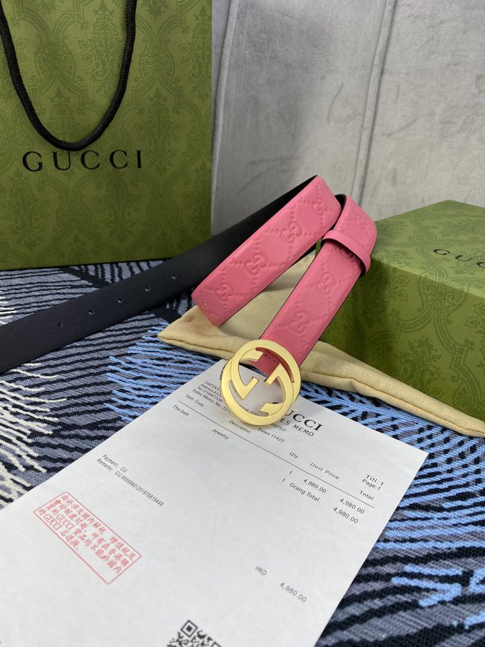 Streetwear  Belt Gucci Signature