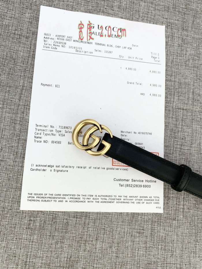 Streetwear  Belt Gucci 160488